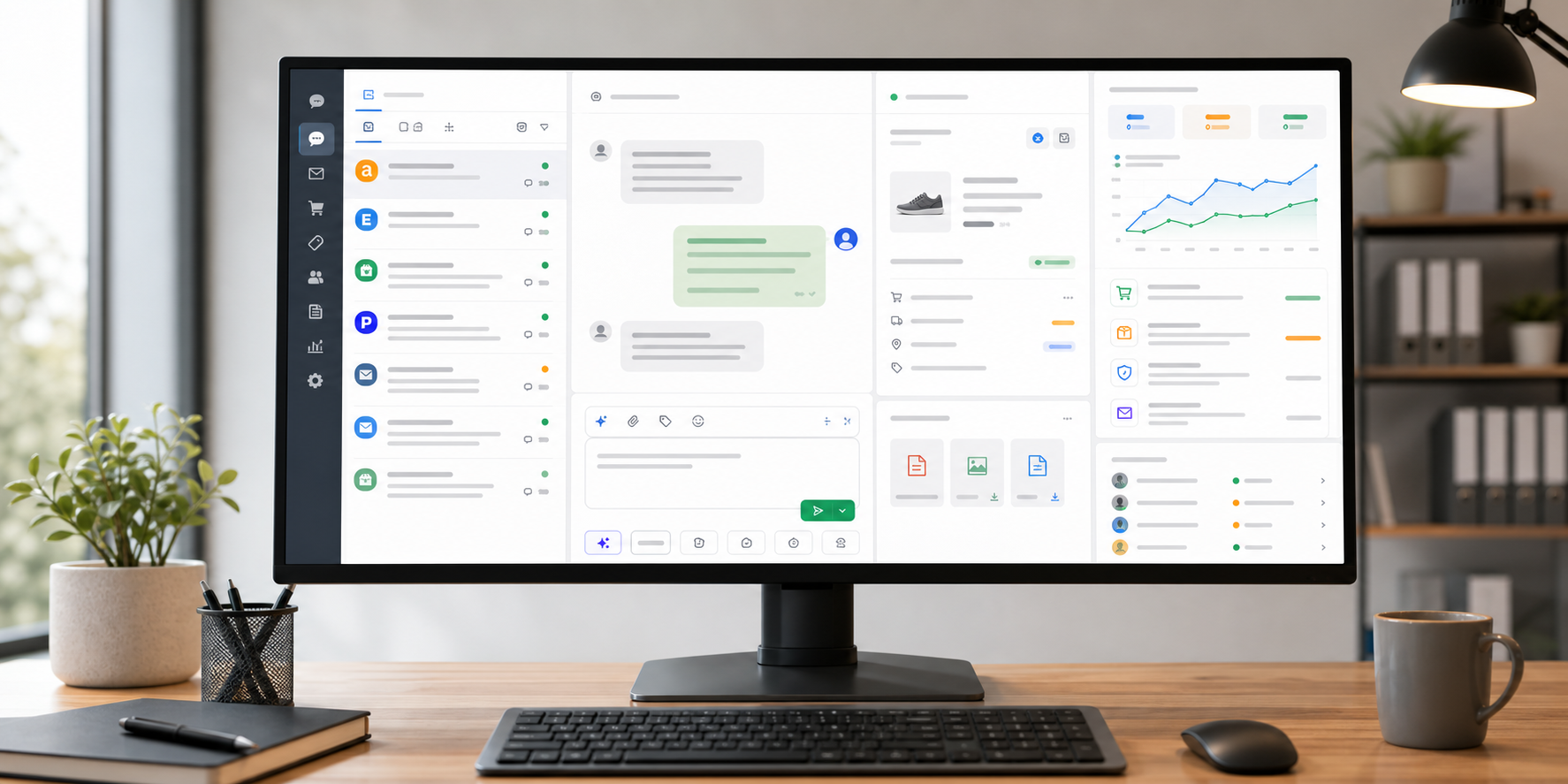 Komunikator eCommerce - panel obsługi wiadomości