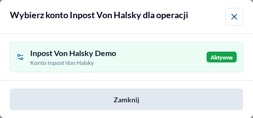 Konto Inpost Von Halsky