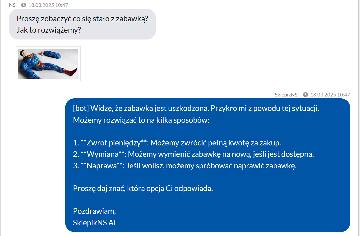 Przykład rozpoznawania obrazów przez GPT